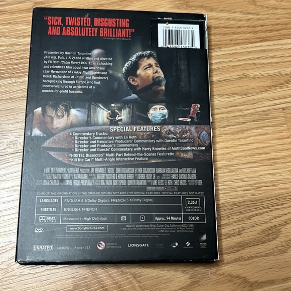 Hostel unrated - used condition - Picture 2 of 2